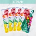thumbnail image 6 of 4 Pack Hawaiian Luan Tablecloths - 86.6”x51.2” Disposable Plastic Tropical Palm Leaf Tablecloths, for Hawaiian Luan Party Decorations, Jungle Safari Theme Party, Summer Beach Kids Birthday Supplies, 6 of 7