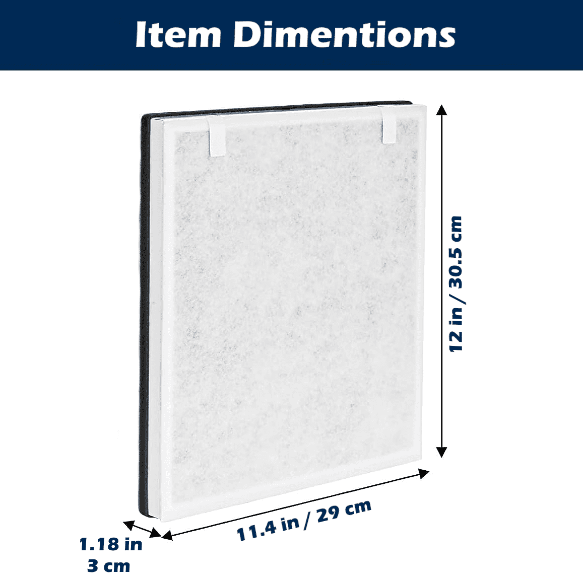 Goodsby Replacement 3-in-1 H13 True HEPA Filter Vital 100 for Levoit Vital 100 Air Purifier Replace Part # Vital 100-RF, Pack of 2