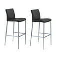 thumbnail image 3 of Tomuri Stool in White, PU Counter Stool, Counter Stool with Metal Legs, PU Counter Stool in White, Footrest Stool, White Counter Stool with Backrest, Kitchen Stool, Stylish Counter Stool in White, Isl, 3 of 5