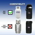 thumbnail image 3 of Flame King Gas Hauler Kit Insulated Carry Case for 10LB Propane Tank with 4ft Hose for Camping, 3 of 13