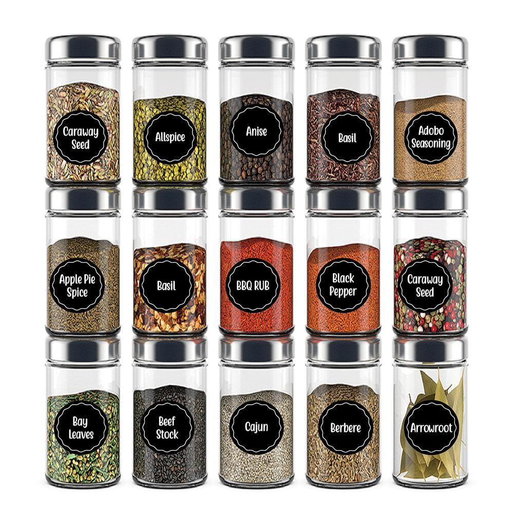 Round Spice Label Set, 144 White Labels – Talented Kitchen