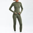 thumbnail image 5 of Conjunto deportivo de Yoga para mujer, chándal suave y transpirable de cintura alta, ropa deportiva para gimnasio, 2 o 3 piezas, 5 of 5