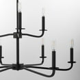 thumbnail image 5 of 6307-9-59 Quorum Lighting Rutherford - 9 Light Chandelier-25 Inch Tall and 28.5 Inch Wide-Matte Black Finish, 5 of 6
