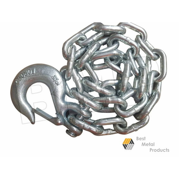 36" Gooseneck Safety Chain W 5/16" Slip Hook-0900174