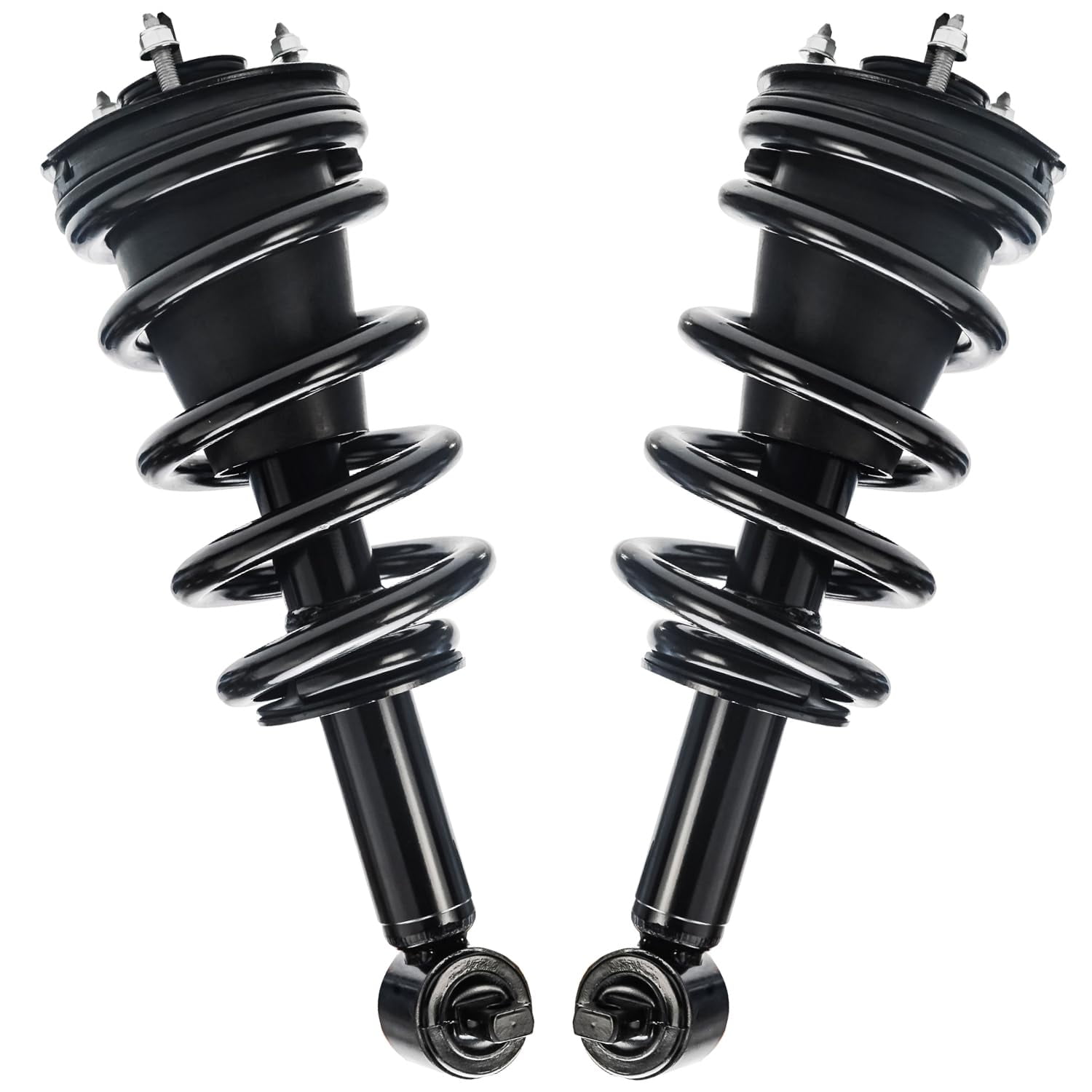 Detroit Axle - 4WD Front End Suspension Kit for 14-18 GMC Chevy Silverado Sierra 1500, Struts with Coil Spring Upper Control Arms with Ball Joint Assembly 2014 2015 2016 2017 2018 Replacement