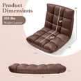 thumbnail image 3 of Costway Sofa de Jeu à 14 Positions Réglables avec Housse en Tissu Flanelle Doux pour Lire Café, 3 of 10