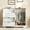 Dressers | White, variant on 43.3" H Armoire Wardrobe Closet with 4 Drawers and 2 Doors, Hanging Rod, Multifunctional Wooden Dresser with Storage Closet, Bathroom Cabinet for Bedroom, Gray