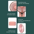 thumbnail image 4 of braveheart Handheld Fan Portable Rechargeable Adjustable Desktop Cooling Device Digital Brushless Electronic Car Indoor Sports Cooler, 4 of 6