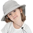 thumbnail image 2 of Sombrero para el sol de verano para niños y niñas, con protección UPF 50+, ala ancha, cuello y solapa, ideal para jugar en la playa, de 3 a 24 meses, 2 of 6