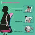 thumbnail image 4 of PayLessHere Mesh Home Office Chair , Lumbar Support Armrest Ergonomic Desk Chair For Adults, Pink, 4 of 7