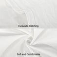 thumbnail image 3 of NTBAY Washed Cotton Twin Bedding Flat Sheet, Ultra Soft and Breathable Flat Top Sheet, 66"x96", White, 3 of 5