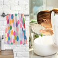 thumbnail image 7 of Yayeee 100% Cotton Hand Towels for Bathroom 16" x 28" Soft Absorbent Kitchen Towel, Light Colorful Circles, 7 of 7
