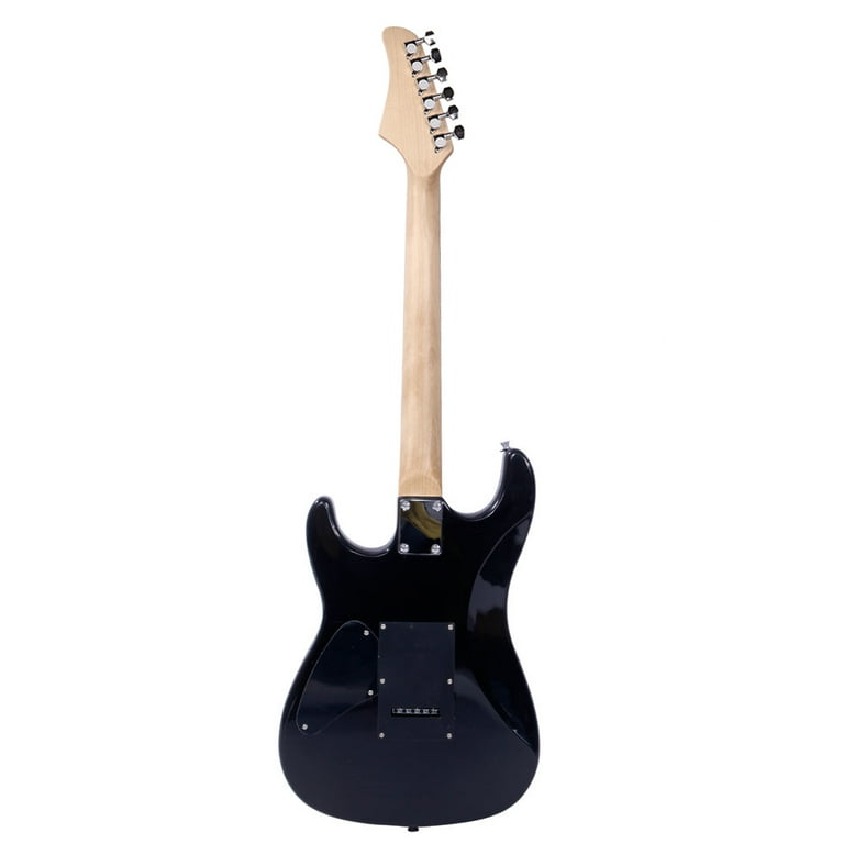 Lightning Style Guitar with Power Cord/Strap/Bag/Plectrums Black