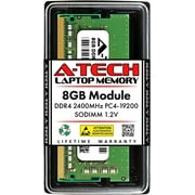 A-Tech 8GB DDR4 2400 MHz SODIMM PC4-19200 (PC4-2400T) CL17 Non-ECC Laptop RAM Memory Module