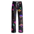 thumbnail image 5 of Fabrcox Halloween Woman Pajama Pants Pumpkin Ghost Moon Sleep Pants Women Fall Winter Festival Comfy Lounge Pants for Women Purple S, 5 of 5