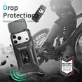 thumbnail image 4 of For iPhone 17 Pro Max Slim Fit Shockproof Hybrid with Slide Camera Cover & Rotated Ring Kickstand, [Military-Grade] Phone Case For iPhone 17 Pro Max 6.9",Black,For iPhone 17 Pro Max, 4 of 8