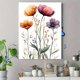 thumbnail image 4 of Qisvanset 12x16 Inch Pink Wildflower Nursery Canvas Wall Art, Watercolor Flower Print Girl Room Wall Decor, 4 of 8