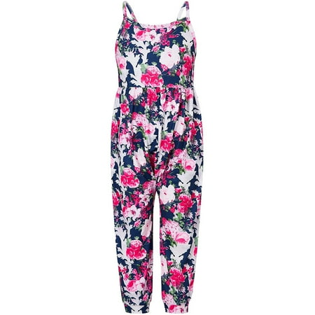 

Outfits Girls Romper Baby Jumpsuit Piece Kids One Strap Toddler Floral Summer Girls Romper Jumpsuit