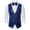 Blue, variant on Bcfgryg Men's Suit Vest Slim Fit Business Wedding Sleeveless Tank With Cravat Men's Fleece Jacket Black XXXL