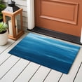 thumbnail image 4 of Blue Sea Washable Area Rug 2x3 111 Abstract Natural Undersea Gradient Ocean Low-Profile Area Rugs with Non Slip Backing Indoor Floor Carpet for Entrance Living Room Bedroom Home Office, 4 of 9