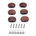 thumbnail image 2 of kurtrusly 6Pcs Coffee Colour Guitar Tuning Pegs Replacement Button knob Handle Cap, 2 of 9