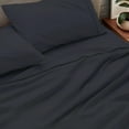 thumbnail image 7 of AUQ 100% Pure Egyptian Cotton 800 Thread Count Sheet Set,4 Pc Set,Sateen Weave,Soft Luxury Bedding,Fits Upto 21" Inch Deep Pocket (Navy Blue Solid,King Size), 7 of 7