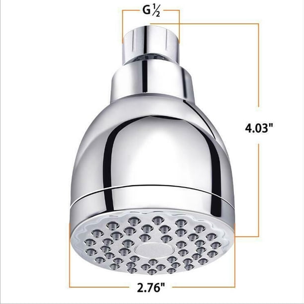 High-Pressure Fixed Shower Head – 41 Nozzle Rain Wall Mount With Removable Flow Limiter, Rust-Proof ABS & Brass, G1/2 Fit