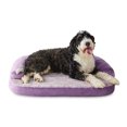 thumbnail image 2 of Vibrant Life Medium Round Corner Sofa Style Dog Bed, Purple, 25" x 35", 2 of 6