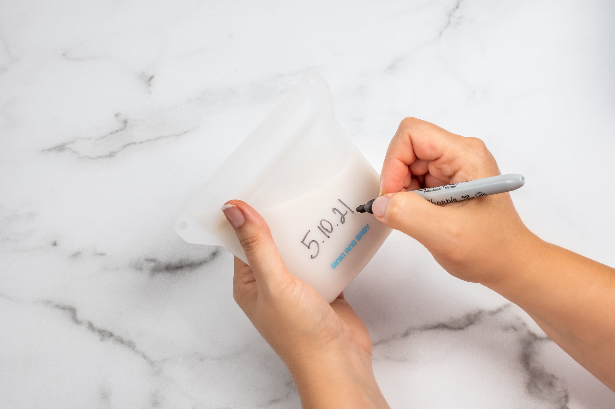 Binki and Baby Reusable Silicone Breastmilk and Food Storage Bags