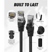 Ultra Clarity Cables Cat6 Ethernet Cable, RJ45 LAN Cable for PS, Xbox, Pc, Router, 20 feet, Black