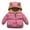 Pink, variant on Fengyings Clearance Kids Girls Boys' Winter Fleece Jackets With Hooded Toddler Cotton Dress Warm Lined Coat Outer Clothing