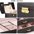 thumbnail image 3 of Jewelery Box, Gifort Jewelery Box Watch Box Makeup Box With 2 Drawers 3 Layers Lockable Jewelery Chest With Mirror, For Necklaces, Rings, Bracelets, 3 of 4