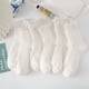 thumbnail image 2 of Calcetines blancos para mujer, bonitos calcetines japoneses jk, calcetines de verano a media pantorrilla de moda, calcetines largos de encaje lolita para primavera y otoño, 2 of 6