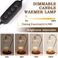 thumbnail image 2 of Funistree Candle Warmer Lamp with Timer Dimmable , Flower Wax Warmer for Jar Candles, Wax Melter for Women Mom Wife, Christmas Home Style, 2 of 8