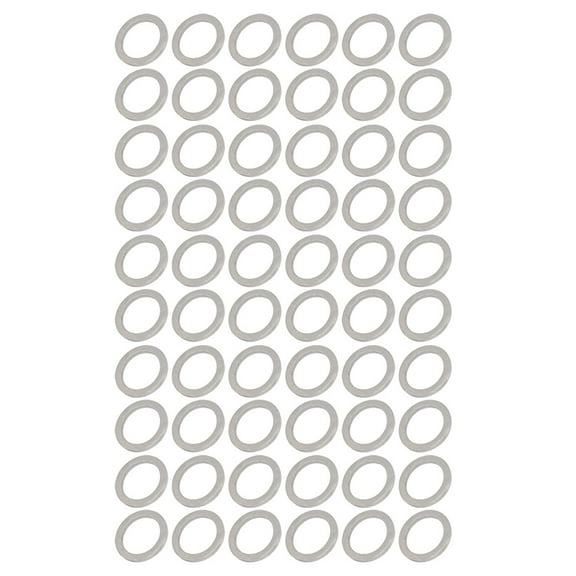 Unique Bargains 13mmx18mmx1.5mm Engine Oil Drain Plug Crush Gasket Aluminum Washer Seals 60pcs