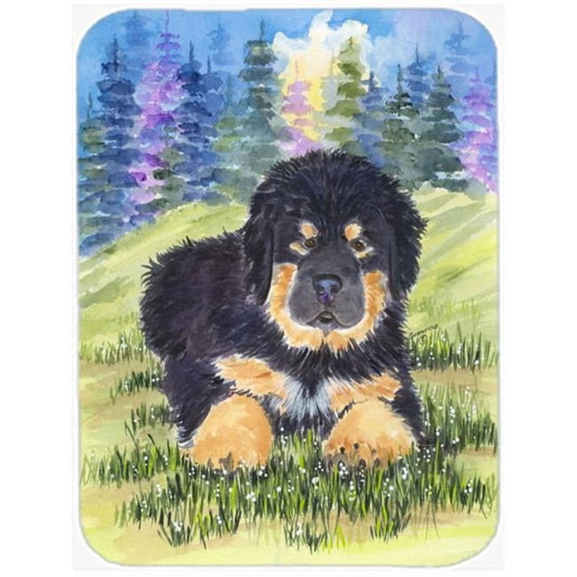 Carolines Treasures SS1037LCB Planche à Découper en Verre Mastiff Tibétain - Grande