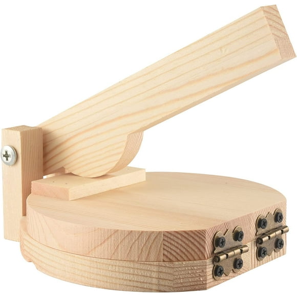 Jinsinto Wooden Tortilla Press Dumpling Skin Maker Chapati Press Roti Taco Corn Maker Pressing Tools Kitchen Gadgets Accessories