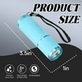 thumbnail image 6 of HIBIBUD Small Blue UV Flashlight, 9 LED Keychain Flashlight for Camping, Nails, Currency, 6 of 7