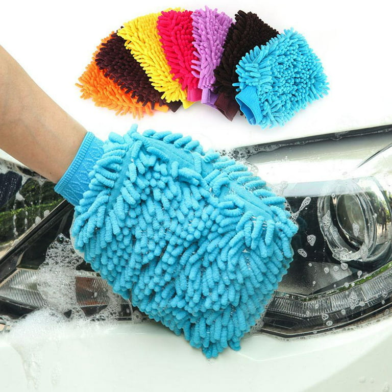 Car Wash Microfiber Gloves Thickened Imitation Wool Plush Car Cleaning Mitt  Double-faced Glove Car Wash Supplies Home Duster - AliExpress