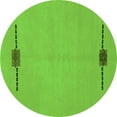 thumbnail image 1 of Ahgly Company Indoor Round Abstract Green Modern Area Rugs, 5' Round, 1 of 4