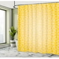 thumbnail image 4 of Ambesonne Vintage Yellow Shower Curtain, Timeless Royal Motif, 69"Wx70"L, Yellow and Pale Yellow, 4 of 4