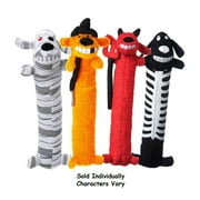 Halloween Loofa Dog Toys Long Assorted Mummy Devil Whitch Skeleton Characters