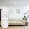 thumbnail image 6 of Goozegg 48 inch Ceiling Fans No Light Remote Control Reverse Airflow, Modern, White, 6 of 7