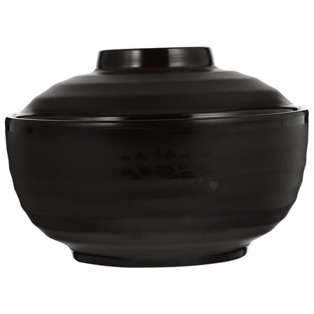 

1pc Japanese Style Miso Soup Bowl with Lid Rice Bowl Melamine Soup Bowl