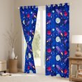 thumbnail image 3 of Homewish Purple Rocket Blackout Curtains Set of 2 (52x84 Each) For Preppy Children Kids,Universe Galaxy Window Curtains,Cosmos Planet Curtains and Drapes,Breathable Home Decor, 3 of 6