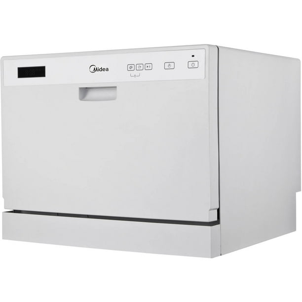 Midea 6Place Setting Countertop Dishwasher, White