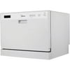 Midea 6-Place Setting Countertop Dishwasher, White
