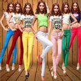 thumbnail image 3 of Pantalones vaqueros de color caramelo para mujer, pantalones pitillo de primavera y otoño, pantalones elásticos ajustados para adelgazar, 3 of 6