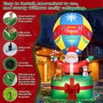 thumbnail image 4 of Yexmas 9FT Inflatable Christmas Santa Claus in Hot Air Balloon,Outdoor Holiday Decoration with LED Lights for Yard Lawn Garden, 4 of 14