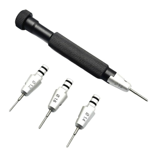 Kit de destornilladores para reparación de relojes con anillos de goma. Incluye puntas de repuesto para relojes y otros dispositivos electrónicos